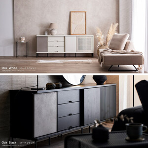 AGUERO アゲロ 160cm サイドボード ＜オークホワイト＞  【モーブル】【大川家具】