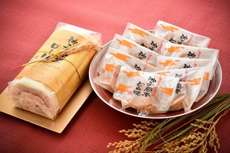 [K042] 神子原米ロールと神子原米どら焼きセット