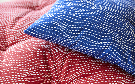 【ふとんの色柄が選べる】天然繊維　手作り　木綿わた入り　長座布団