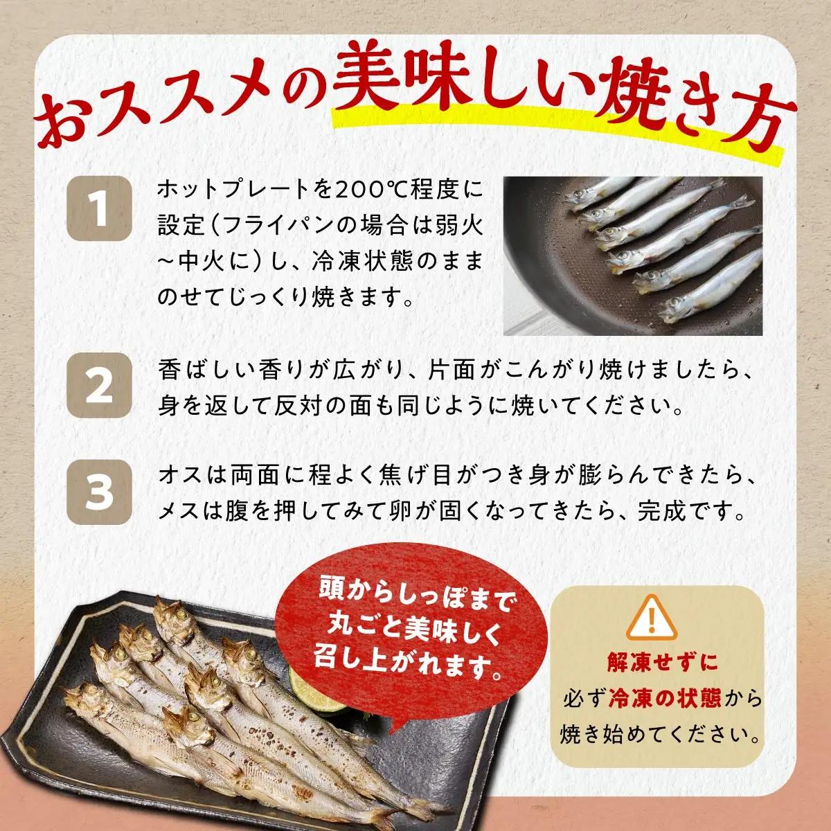 しらぬか産 本ししゃも【オス20尾】_A012-1024