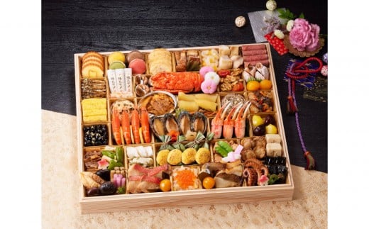 
            京都しょうざん おせち料理「春華」一段（滋賀県草津市で製造）
          