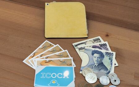 財布 プチウォレット【ターコイズブルー】 革 ( 縦約11cm × 横約11cm × 厚さ約1.0cm )