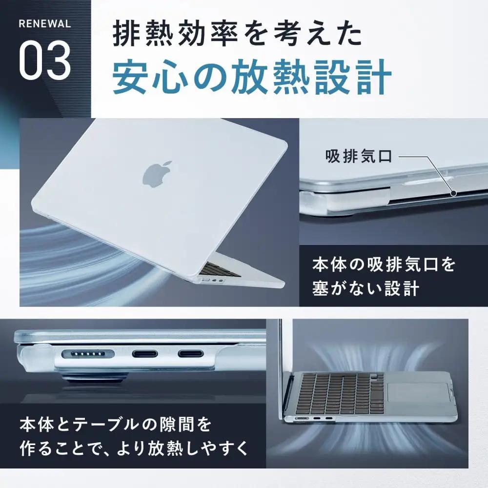 【堺市企画】Macbook カバー Air15inch スカイブルー HOGOTECH
