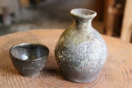 【71007】眞名焼　徳利＆盃