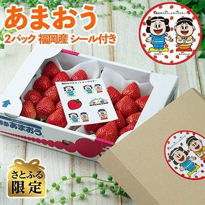 ふるさと納税 春日市 【12月上旬より順次発送】【春日】かすがくん&amp;あすかちゃんシール付「あまおう苺」冬2パック