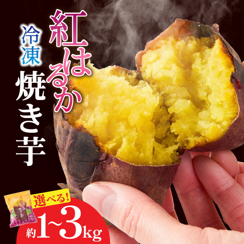 【ふるさと納税】 【選べる容量】紅はるか冷凍焼き芋[約1kg or 約2kg or 約3kg] いも 芋 さつま芋 紅はるか 焼き芋 スイーツ【さつまいも特集】【株式会社オキス】