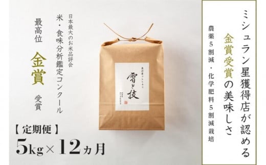 
            【 令和7年産 新米 予約 】 定期便 5kg ×12ヶ月 金賞受賞 魚沼産コシヒカリ 雪と技 農薬5割減・化学肥料5割減栽培　藤ノ木株式会社
          