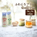 【ふるさと納税】ふわとろプリン・冬の贈り物6個 セット　【 お菓子 詰合せ スイーツ デザート 笑顔 手作り 美味しい こだわり 卵 ミルク コク 牛乳 最高級 バニラビーンズ 】