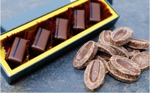 ボンボンショコラ5個(ジャック)&フェーブ80g（コイン状チョコレート）／NICOchocolaterie チョコレート チョコレート専門店 ボンボンショコラ スイーツ お菓子 贈答用 ギフト お取り寄せ 福岡県 小郡市