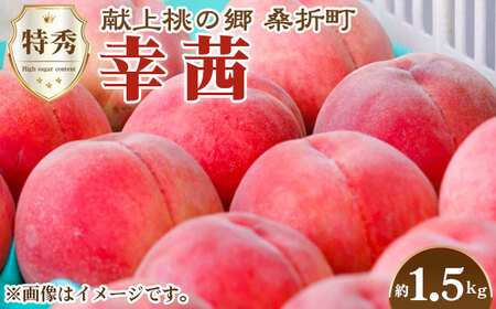 もも【幸茜・2026年産先行受付】特秀1.5kg　桑折町産　JAふくしま未来　桃 ／ モモ 果物 くだもの フルーツ 甘味 果汁 ジューシー 桑折 こおり こおりまち 福島県 特産品 ／ もも モモ 果物 フルーツ 旬 甘い 甘み ジューシー 果肉 果汁 新鮮 フレッシュ デザート おいしい 産地直送 桑折 こおり こおりまち 福島県 特産品 No.139