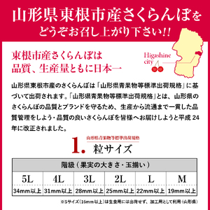 2026年 東根産さくらんぼ「佐藤錦」1kgバラ詰め(500g×2ﾊﾟｯｸ) 秀品 Lサイズ 東根農産センター提供 山形県 東根市 hi027-215（山形県 東根市 東北 果物 フルーツ くだもの 