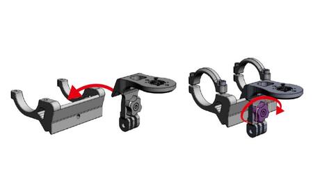 [レックマウントプラス] ライドオンバッグベースマウント用 フロント拡張キット ショート(サイコン用)【R+B-Short】「Ride On Bag に付属するベースマウントのみに取付可能なアクセサリ