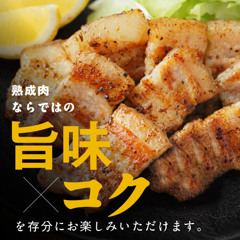 宮崎県産熟成豚 バラ焼肉セット 約250g×3個 N0105-YA6605