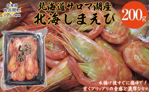 サロマ湖産北海しまえび　200g 【 ふるさと納税 人気 おすすめ ランキング 魚介類 えび エビ しまえび シマエビ 北海しまえび 北海シマエビ 美味しい 北海道 佐呂間町 送料無料 】 SRMC0