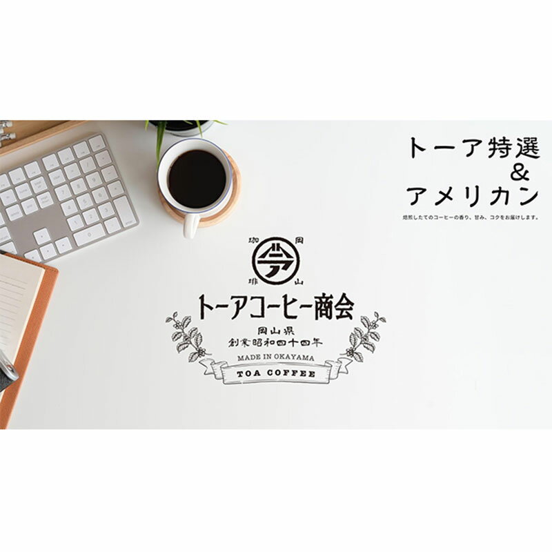 【ふるさと納税】自家焙煎 コーヒー 350g（175g×2袋）トーア特選ブレンド 1袋 アメリカンブレンド 1袋 トーアコーヒー商会 ブレンドコーヒー 焙煎 珈琲 飲料類 コーヒー豆 珈琲豆 コーヒー粉