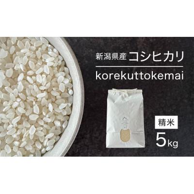 ふるさと納税 新潟市 korekuttokemai新潟県産コシヒカリ5kg精米[54072182]