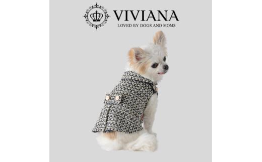 ドッグウェア「VIVIANA」2ndAnniversaryベスト（Black）｜犬服 犬用 犬用ワンピース 犬用ドレス サイズ展開