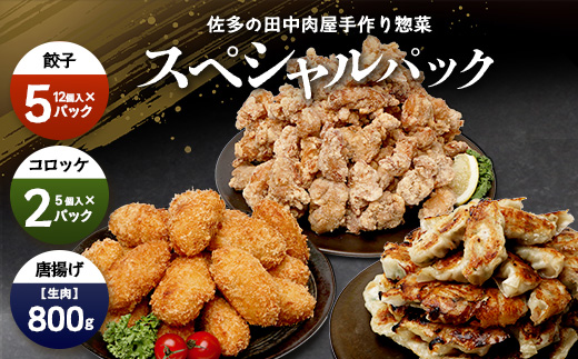 【佐多の田中肉屋】スペシャルパック（餃子・コロッケ・味付唐揚げ）TA-405