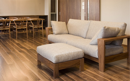 No.1118-07 （ブラックチェリー）AUTHENTICITY FINE OTTOMAN LT GR（グレー）