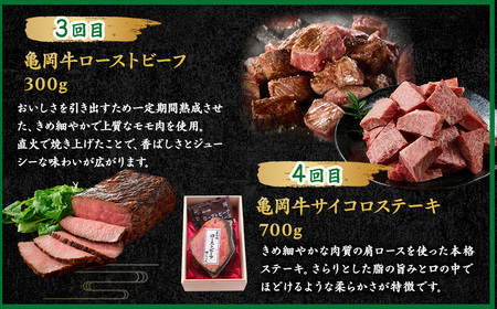 【6回定期便】亀岡牛 牛肉 お楽しみセット【計4.05kg】 牛肉