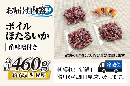 【先行予約】ボイルほたるいか【川村水産】※25年3月上旬以降順次発送予定鶴瓶の家族に乾杯で放送5.13 ※発送前に在宅確認の電話連絡をいたします！　朝どれ新鮮なホタルイカを滑川から即日発送