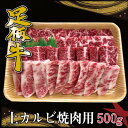 【ふるさと納税】かながわブランド【足柄牛】上カルビ焼肉用500g【配送不可地域：離島】【1507434】