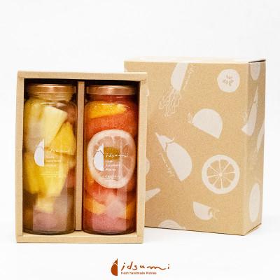 ふるさと納税 泉佐野市 フルーツピクルス2本セット(ギフト箱入)005A412