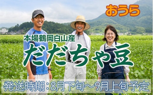 
										
										【令和7年産先行予約】 本場鶴岡市白山産 冨樫藤左エ門のだだちゃ豆(おうら) 1.2kg(300g×4袋) K-731
									