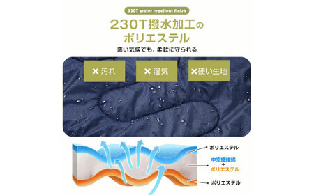 寝袋　タイプA　グリーン　【11100-1634-4】