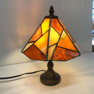 ふるさと納税 大村市 ステンドグラス ランプ 【スタンド型　色彩　オレンジ】 |  | 02