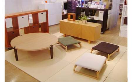 〈星亀椅子工房〉あぐらいす　大　ビーチ材仕様　mustard（マスタード）　【11100-1265-2】