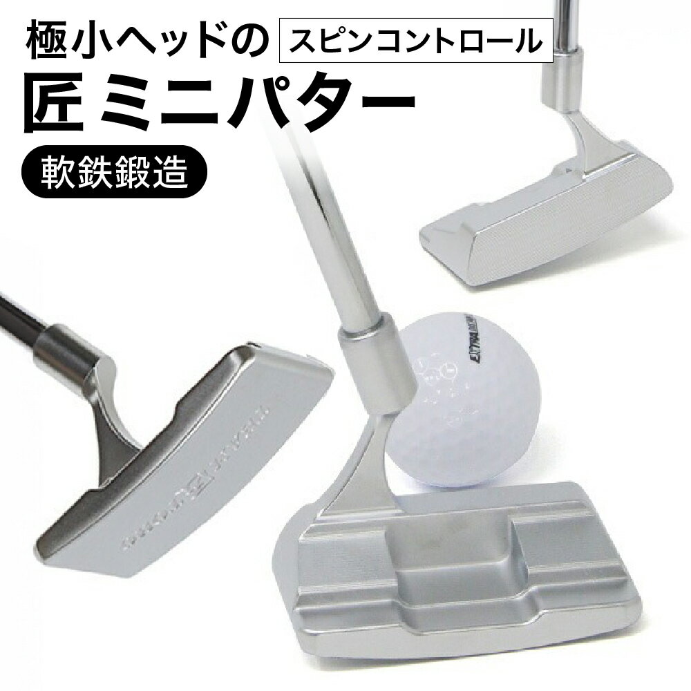 【ふるさと納税】匠ミニパター「スピンコントロール」 / 練習 本番 テクニック向上 極小ヘッド ヘッド小さめ ミニパター 軟鉄削り出し 東邦ゴルフ 085BF04N.