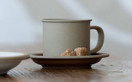 【美濃焼】 %porcelains MUG ペアセット クリア＆グロスグレイ MARUASA PORCELAIN FACTORY  多治見市/丸朝製陶所 陶磁器 食器 うつわ 美濃焼 [TCK013]
