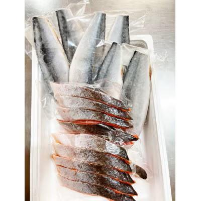 ふるさと納税 北山村 迷ったらコレ!!魚鶴商店の天然紅サケ約1kg & 塩さばフィレ6枚セット【uot744A-1】 |  | 03