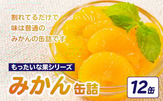【訳あり】 もったいな果シリーズ みかん 缶詰 5号缶×12缶 セット 国産 かんづめ デザート フルーツ 果物 トッピング 温州みかん 蜜柑 ミカン フルーツ缶詰 保存食 非常食 防災 備蓄食 身割れ カンヅメ
