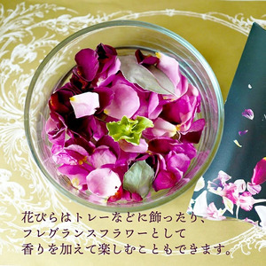 SL0210　水のいらない花　ゼロフラワー「バラ一輪挿し＆花びらセット」