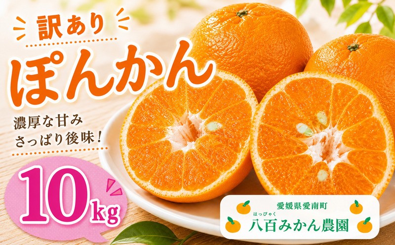 
                  【先行予約：2027年1月下旬～発送】 訳あり ぽんかん 10kg 先行予約 八百みかん農園 の ぽんかん 10000円 家庭用 10kg 先行 事前 予約 受付 みかん 不知火 はるみ 防腐剤不使用 愛媛 産地直送 国産 農家直送 糖度 甘味 果樹園 期間限定 数量限定 特産品 ジュース 人気 限定 愛南  新鮮 甘い フルーツ 果物 柑橘 蜜柑
                