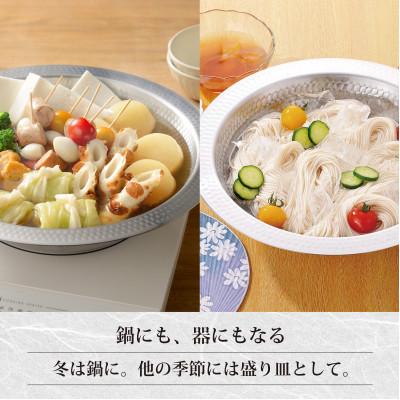 ふるさと納税 燕市 MB-3447彩食庵　ガラス蓋付IH対応よせしゃぶ鍋30cm |  | 02