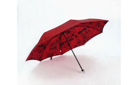晴雨兼用折傘モンプリュイ・東京 小物 雑貨 婦人用 雨傘 日傘 レディース 雨具 梅雨 レイングッズ 玉留一体型 雨の日 晴れの日 UV加工  グレー