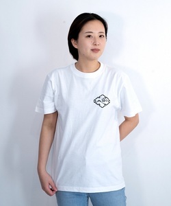 0014-74-06 富士宮市 マンホールTシャツ 波 (白) : Sサイズ