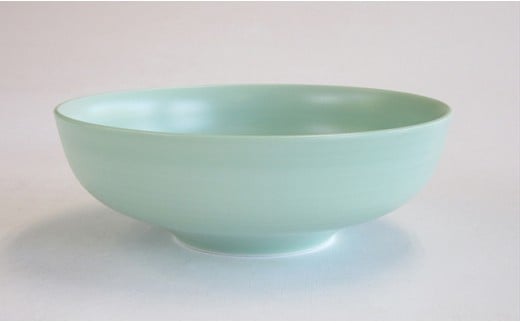 ARITA PORCELAIN LAB (アリタポーセリンラボ) パールグリーン 丸菓子鉢 有田焼 サラダボウル カレー皿 麺鉢 パステルカラー A23-6