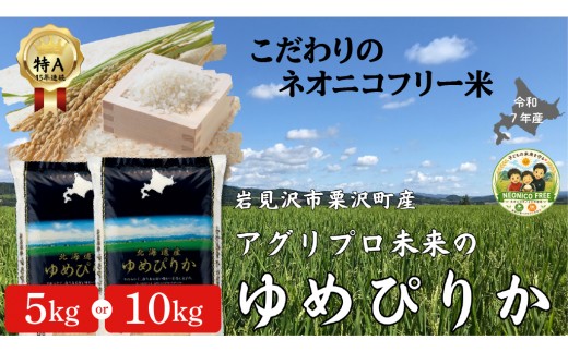 
                  【選べる内容量】令和7年産 アグリプロ未来のゆめぴりか 5kg～10kg【a178-001-sku】北海道 岩見沢市 北海道産 お米 米 精米 白米 ご飯 ごはん
                