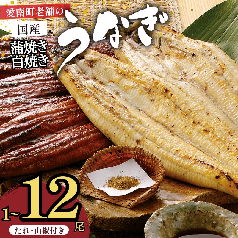 【ふるさと納税】 国産うなぎ 手焼き 蒲焼き 白焼き ( 選べる 単品 1尾 / 2尾 / 食べ比べ セット / 定期便 ) 鰻 ウナギ 魚介 老舗の味 特製タレ 山椒付 冷凍 ギフト 贈答 贈り物 土用の丑の日 お取り寄せ プレゼント お食事処 亀一 愛媛県 愛南町