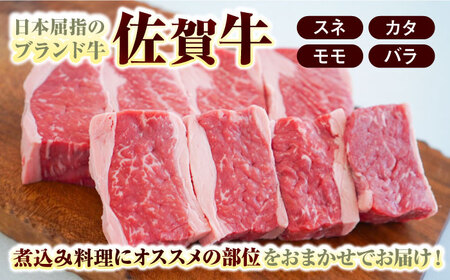 ＜牧場直送＞佐賀牛煮込み肉800g  / 個包装 小分け 赤ワイン煮込み ビーフシチュー贈答 記念日 / 佐賀県 / 有限会社佐賀セントラル牧場[41ASAA082]