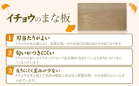 天然木のまな板 イチョウ 1枚 株式会社ウッドピア 《30日以内出荷(土日祝除く)》 まな板 木製 送料無料 徳島県 美馬市 料理 キッチン用品
