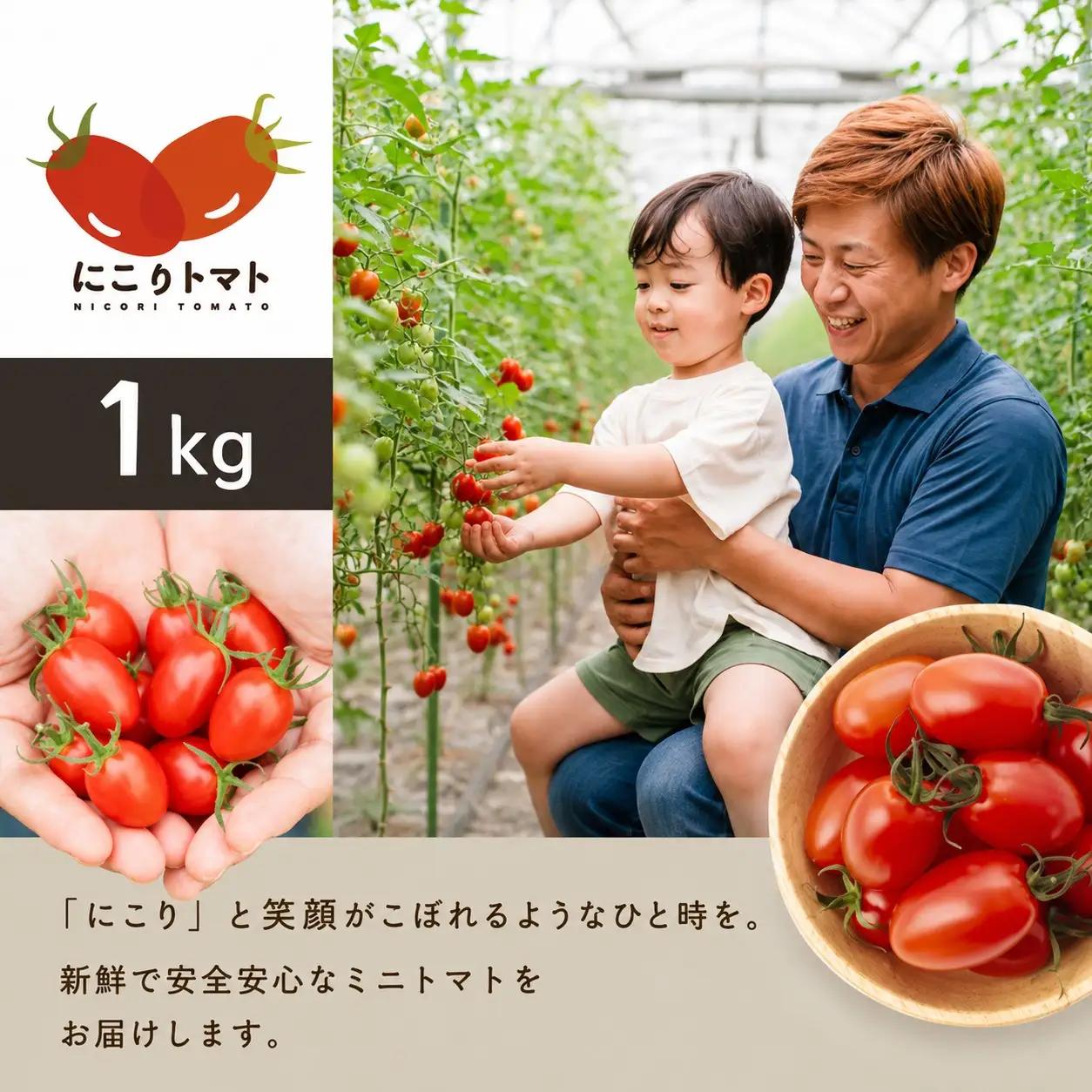 ミニトマト（にこりトマト）1kg｜みずもと農園