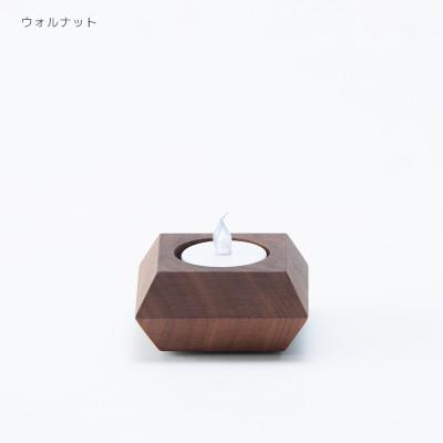 ふるさと納税 旭川市 旭川家具 cosine 「キャンドルホルダーSQUARE ウォルナット」_03522