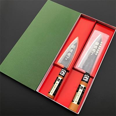 ふるさと納税 あさぎり町 樺山鍛治工場の包丁セット(菜切り、165mm/小包丁、120mm) |  | 01