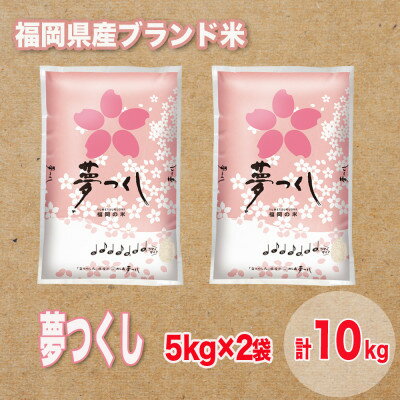 【ふるさと納税】福岡県産ブランド米夢つくし(合計10kg)【1411373】