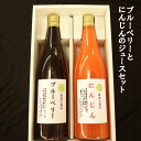 【ふるさと納税】 ブルーベリーとにんじんのジュースセット ／ 野菜 果物 ニンジン 送料無料 埼玉県 No.015